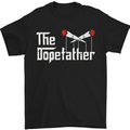 The Dopefather Funny Weed Drugs Cannabis Mens T-Shirt Cotton Gildan Black