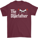 The Dopefather Funny Weed Drugs Cannabis Mens T-Shirt Cotton Gildan Maroon