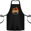 The Dutch Flag Fire Effect Holland Cotton Apron 100% Organic Black