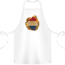 The Dutch Flag Fire Effect Holland Cotton Apron 100% Organic White