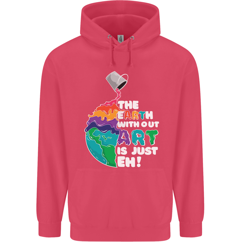 The Earth Without Art Is Just EH Artist Childrens Kids Hoodie Heliconia