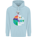 The Earth Without Art Is Just EH Artist Childrens Kids Hoodie Light Blue