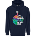 The Earth Without Art Is Just EH Artist Childrens Kids Hoodie Navy Blue