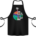 The Earth Without Art Is Just EH Artist Cotton Apron 100% Organic Black