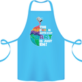 The Earth Without Art Is Just EH Artist Cotton Apron 100% Organic Turquoise
