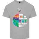The Earth Without Art Is Just EH Artist Kids T-Shirt Childrens Sports Grey