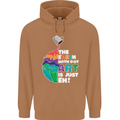 The Earth Without Art Is Just EH Artist Mens 80% Cotton Hoodie Caramel Latte