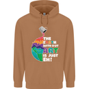 The Earth Without Art Is Just EH Artist Mens 80% Cotton Hoodie Caramel Latte