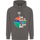 The Earth Without Art Is Just EH Artist Mens 80% Cotton Hoodie Charcoal