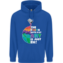 The Earth Without Art Is Just EH Artist Mens 80% Cotton Hoodie Royal Blue