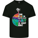 The Earth Without Art Is Just EH Artist Mens Cotton T-Shirt Tee Top Black