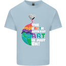The Earth Without Art Is Just EH Artist Mens Cotton T-Shirt Tee Top Light Blue