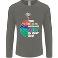 The Earth Without Art Is Just EH Artist Mens Long Sleeve T-Shirt Charcoal