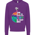 The Earth Without Art Is Just EH Artist Mens Sweatshirt Jumper Purple