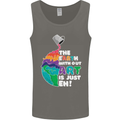 The Earth Without Art Is Just EH Artist Mens Vest Tank Top Charcoal