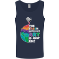 The Earth Without Art Is Just EH Artist Mens Vest Tank Top Navy Blue