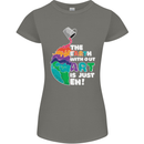 The Earth Without Art Is Just EH Artist Womens Petite Cut T-Shirt Charcoal