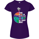 The Earth Without Art Is Just EH Artist Womens Petite Cut T-Shirt Purple