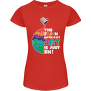 The Earth Without Art Is Just EH Artist Womens Petite Cut T-Shirt Red