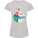 The Earth Without Art Is Just EH Artist Womens Petite Cut T-Shirt Sports Grey