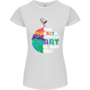 The Earth Without Art Is Just EH Artist Womens Petite Cut T-Shirt White