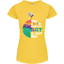 The Earth Without Art Is Just EH Artist Womens Petite Cut T-Shirt Yellow