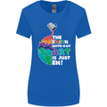 The Earth Without Art Is Just EH Artist Womens Wider Cut T-Shirt Royal Blue
