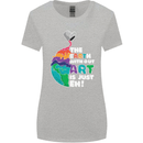 The Earth Without Art Is Just EH Artist Womens Wider Cut T-Shirt Sports Grey