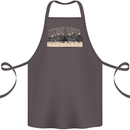 The Eternal Supper Last Parody Atheist Skulls Cotton Apron 100% Organic Dark Grey