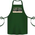 The Eternal Supper Last Parody Atheist Skulls Cotton Apron 100% Organic Forest Green