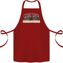 The Eternal Supper Last Parody Atheist Skulls Cotton Apron 100% Organic Maroon