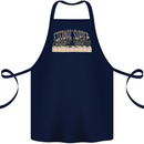 The Eternal Supper Last Parody Atheist Skulls Cotton Apron 100% Organic Navy Blue