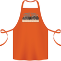 The Eternal Supper Last Parody Atheist Skulls Cotton Apron 100% Organic Orange