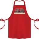 The Eternal Supper Last Parody Atheist Skulls Cotton Apron 100% Organic Red