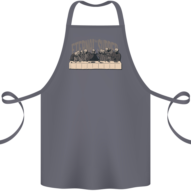 The Eternal Supper Last Parody Atheist Skulls Cotton Apron 100% Organic Steel
