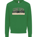 The Eternal Supper Last Parody Atheist Skulls Kids Sweatshirt Jumper Irish Green