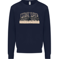 The Eternal Supper Last Parody Atheist Skulls Kids Sweatshirt Jumper Navy Blue