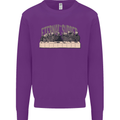 The Eternal Supper Last Parody Atheist Skulls Kids Sweatshirt Jumper Purple