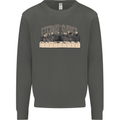 The Eternal Supper Last Parody Atheist Skulls Kids Sweatshirt Jumper Storm Grey