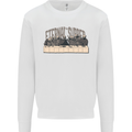The Eternal Supper Last Parody Atheist Skulls Kids Sweatshirt Jumper White
