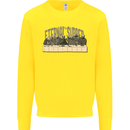 The Eternal Supper Last Parody Atheist Skulls Kids Sweatshirt Jumper Yellow