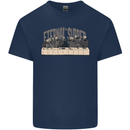 The Eternal Supper Last Parody Atheist Skulls Mens Cotton T-Shirt Tee Top Navy Blue