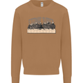 The Eternal Supper Last Parody Atheist Skulls Mens Sweatshirt Jumper Caramel Latte