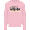 The Eternal Supper Last Parody Atheist Skulls Mens Sweatshirt Jumper Light Pink