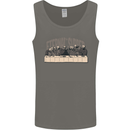 The Eternal Supper Last Parody Atheist Skulls Mens Vest Tank Top Charcoal