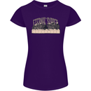 The Eternal Supper Last Parody Atheist Skulls Womens Petite Cut T-Shirt Purple