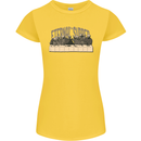 The Eternal Supper Last Parody Atheist Skulls Womens Petite Cut T-Shirt Yellow