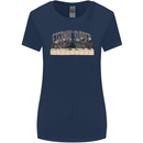 The Eternal Supper Last Parody Atheist Skulls Womens Wider Cut T-Shirt Navy Blue