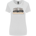 The Eternal Supper Last Parody Atheist Skulls Womens Wider Cut T-Shirt White