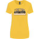The Eternal Supper Last Parody Atheist Skulls Womens Wider Cut T-Shirt Yellow